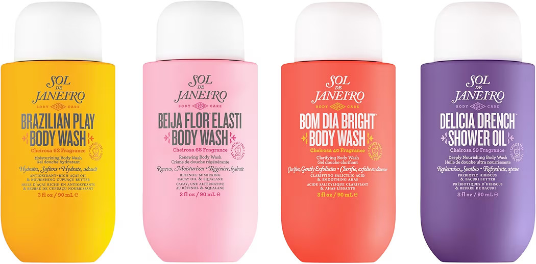 Sol de Janeiro Scent Your Shower Travel Size Quad | Benefit Packed Body Wash Discovery Set | Braz... | Amazon (US)