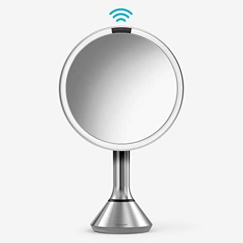 simplehuman 8" Round Sensor Makeup Touch-Control Dual Light Settings Mirror, 8", Brushed Stainles... | Amazon (US)