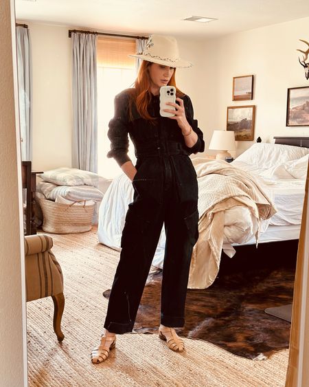 MY ROMOER IS ON CLEARANCE!

Don’t mind the dirty room 😜 the important thing is that my romper is on deep discount and there is a full size run! 
The fabric is thick, which makes it look high end. I love all of the pockets for utility and it’s a unique piece for casual hangouts and even work.
My hat is by a Mexican small shop and the bluebonnet is the Texas state flower so I adore it and got many compliments tonight from those who know.
My shoes are those gorgeous Italian fisherman sandals, designed by a Texas woman, and they go with so much, being a neutral. ODP collection is the brand ❤️

#LTKworkwear #LTKFind #LTKtravel