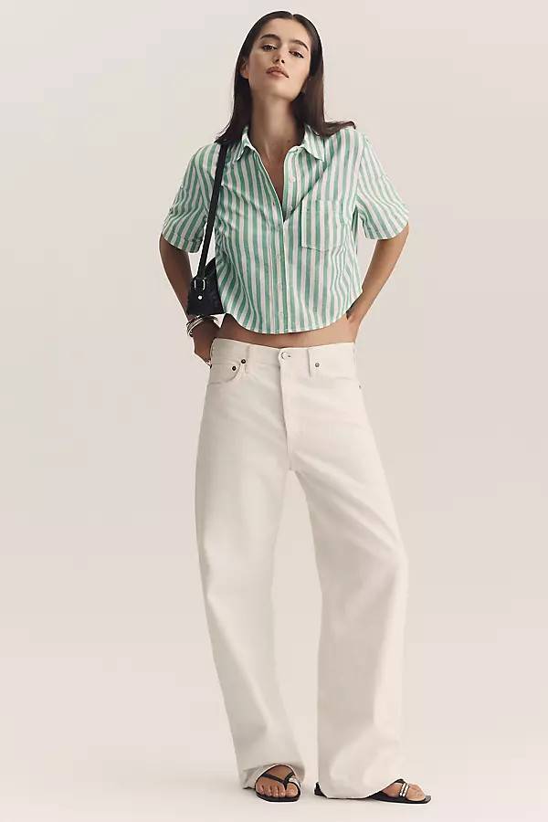 Easy Dad High-Rise Wide-Leg Jeans | Anthropologie (US)