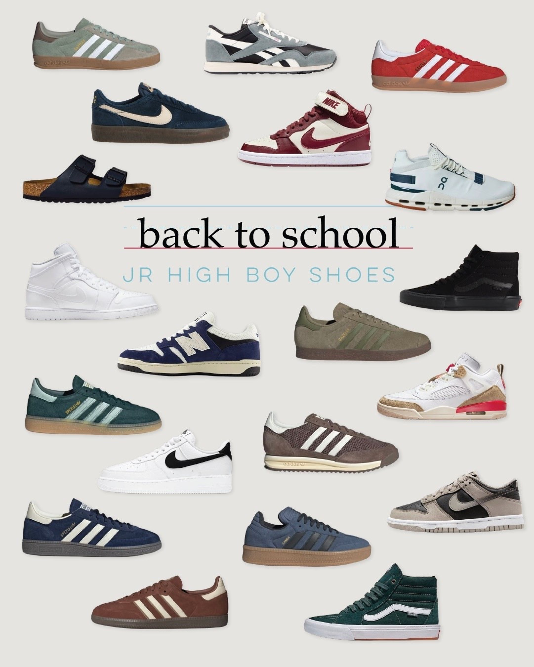 New year = new sneakers! All the cool kicks he’s been eyeing. From Sambas to Nikes to classic Vans, these shoes are hall-pass approved.

#BackToSchoolStyle #CoolBoyKicks #JuniorHighLooks


#LTKFamily #LTKKids #LTKShoeCrush