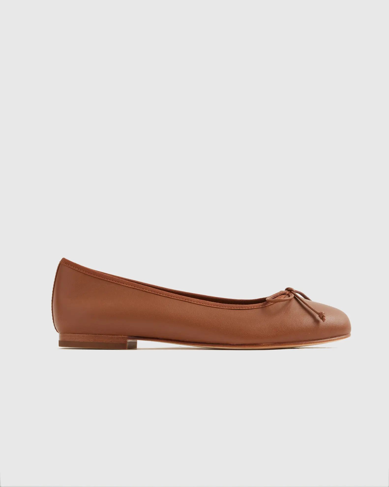 Women's Italian Leather Bow Ballet Flat | Quince