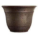 The HC Companies 13 Inch Sierra Round Nordic Traditional Durable Plastic Indoor Outdoor Home Planter | Amazon (US)