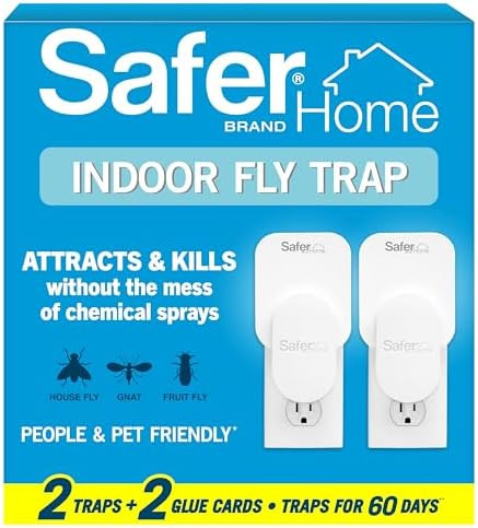 Safer Home Indoor Plug-in Fly Trap - SH502-2SR - Effective Fruit Fly Traps for Indoors, Gnat Trap... | Amazon (US)