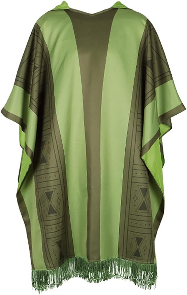 Bruno Costume Hooded Poncho Green Robe Cloak Halloween Dress Up Uniform for Adult Kids | Amazon (US)
