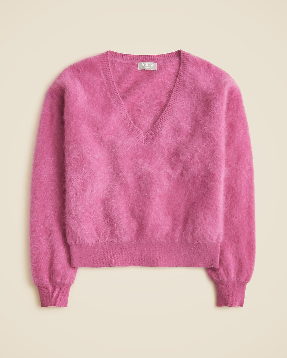 Brushed cashmere V-neck sweater | J. Crew US