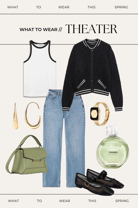 Casual spring outfit to wear to a play or movie theater. The Mary Jane ballet slippers are super trendy right now!

Spring outfits // spring outfit ideas // spring outfits women // women spring outfits // ballet flats // gold jewelry // casual date look



#LTKfindsunder100 #LTKSeasonal #LTKitbag
