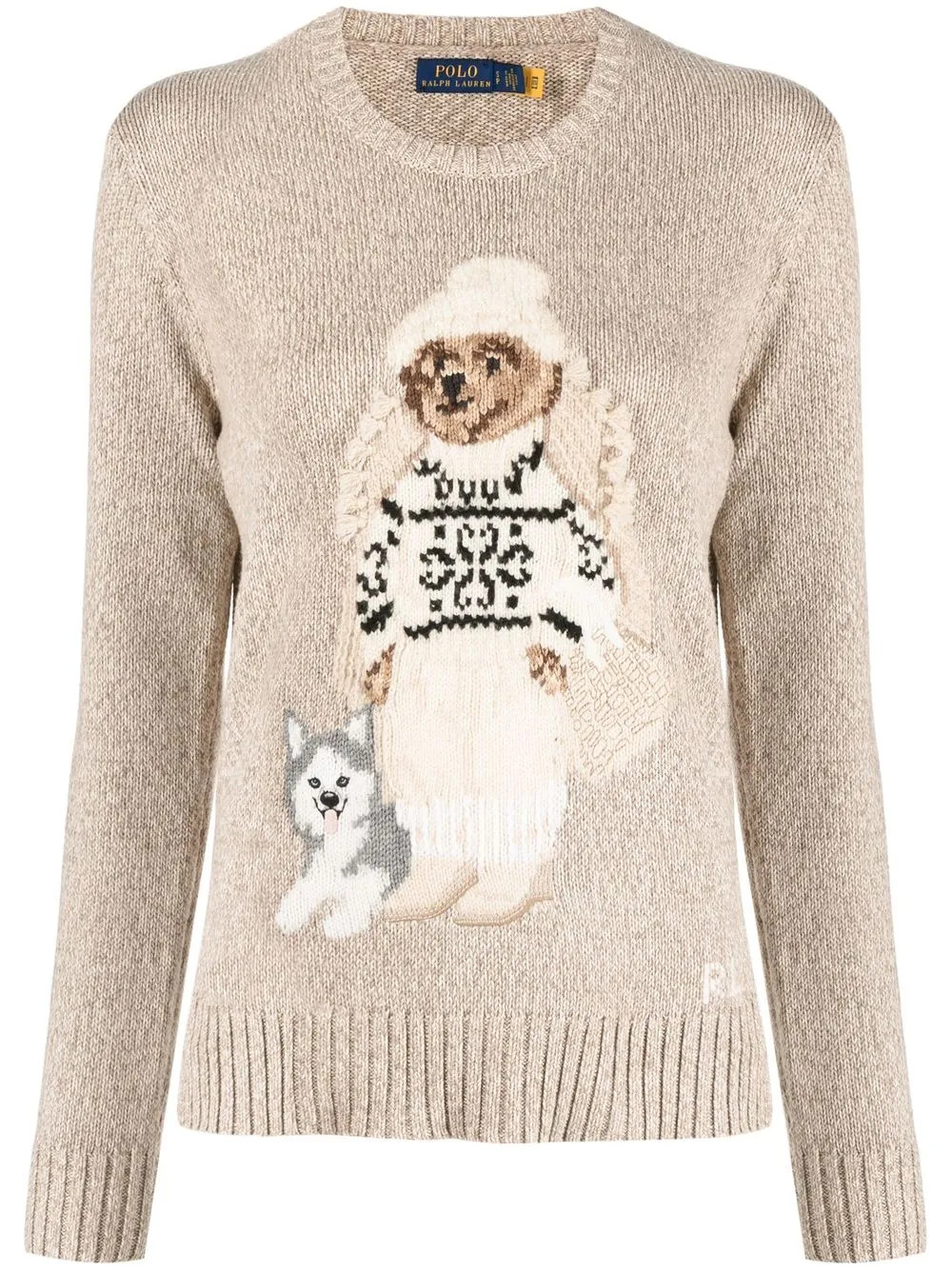 Polo Ralph Lauren Polo Bear intarsia-knit Jumper - Farfetch | Farfetch Global