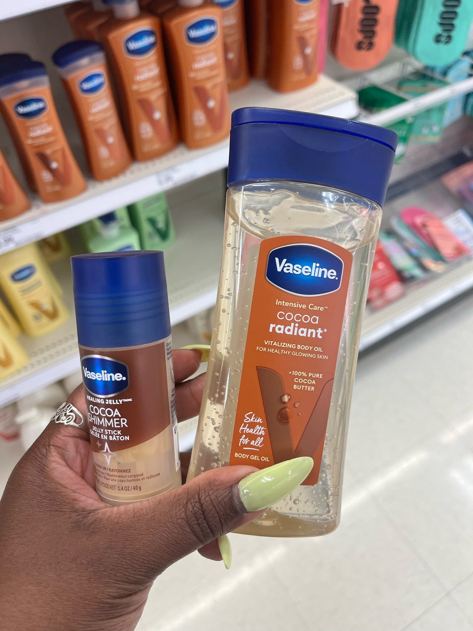 An affordable way to get that summer glow!

Target find Vaseline Cocoa Shimmer Jelly Stick Cocoa Butter - 1.4oz and Vaseline Intensive Care Cocoa Radiant Body Gel Oil Scented - 6.8 fl oz

#LTKFindsUnder50 #LTKBeauty