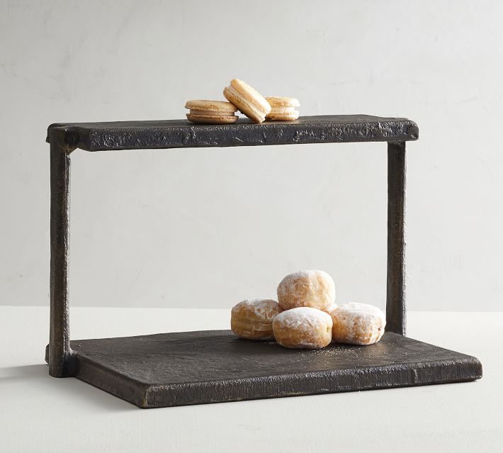 Forged Metal Tiered Stand | Pottery Barn (US)