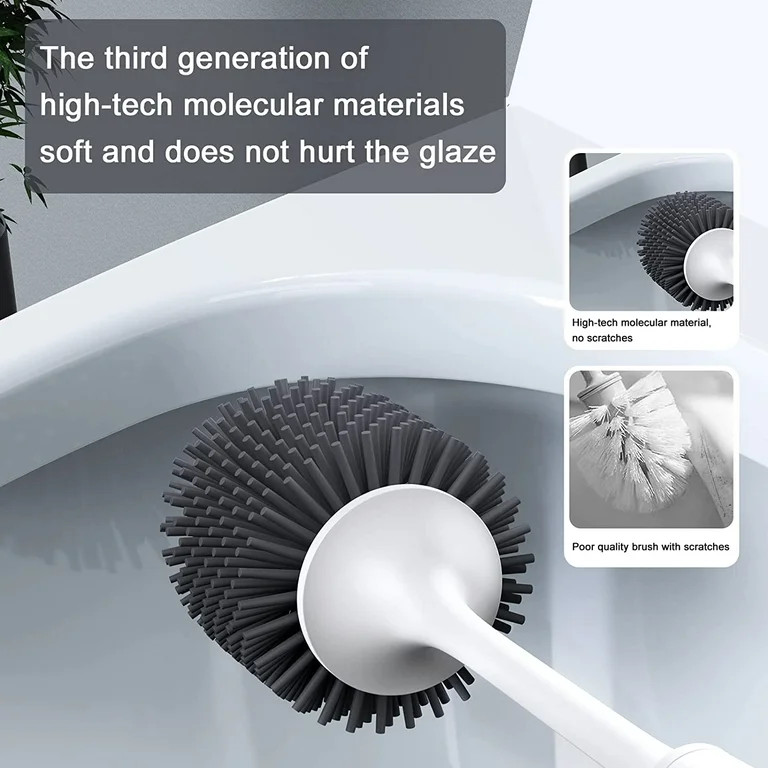 Lefree Silicone Toilets Brush Caddy Sets Bathroom Cleaner Holder 1 Pack - Walmart.com | Walmart (US)