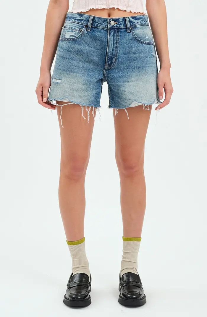 Crossroad Mid Rise Denim Cutoff Shorts | Nordstrom