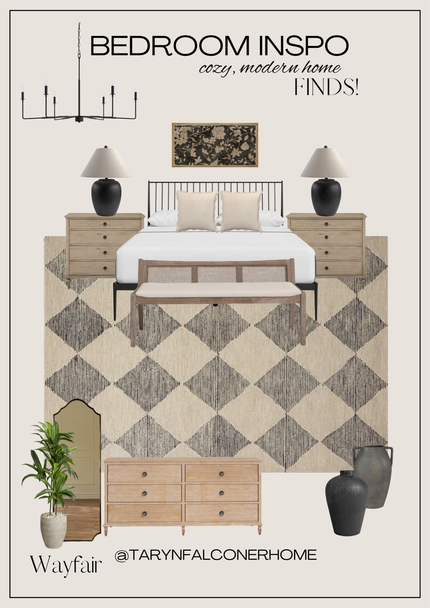 Shop these beautiful modern bedroom finds!

#bedroom #bedroomfurniture #bed #nightstand #lamp #chandelier #dresser #mirror #artwork #vase 

#LTKHome