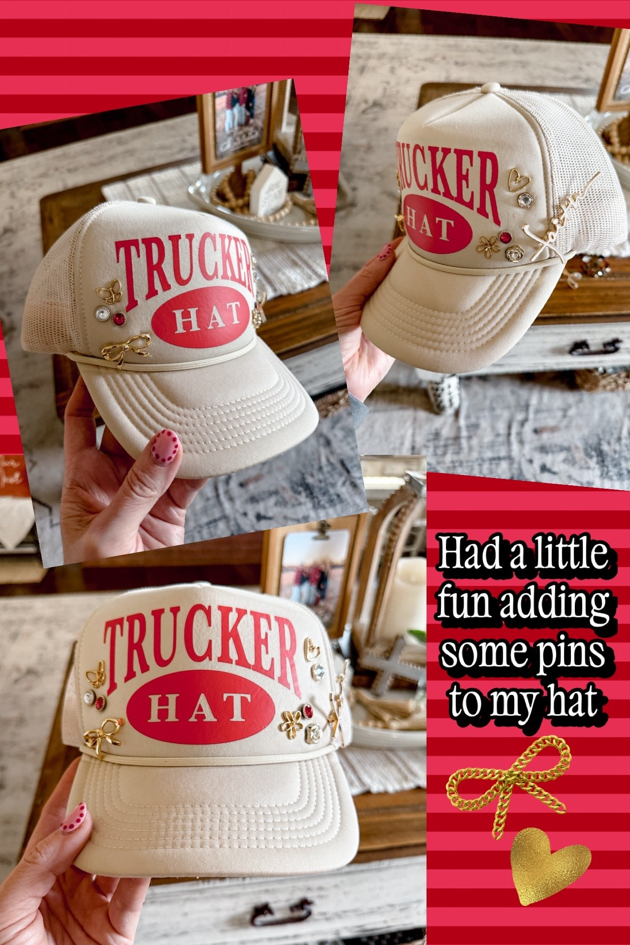 Added some pins or brooches to your hat is so cute! Can’t link this exact hat but linking some cute ones 

#LTKOver40
