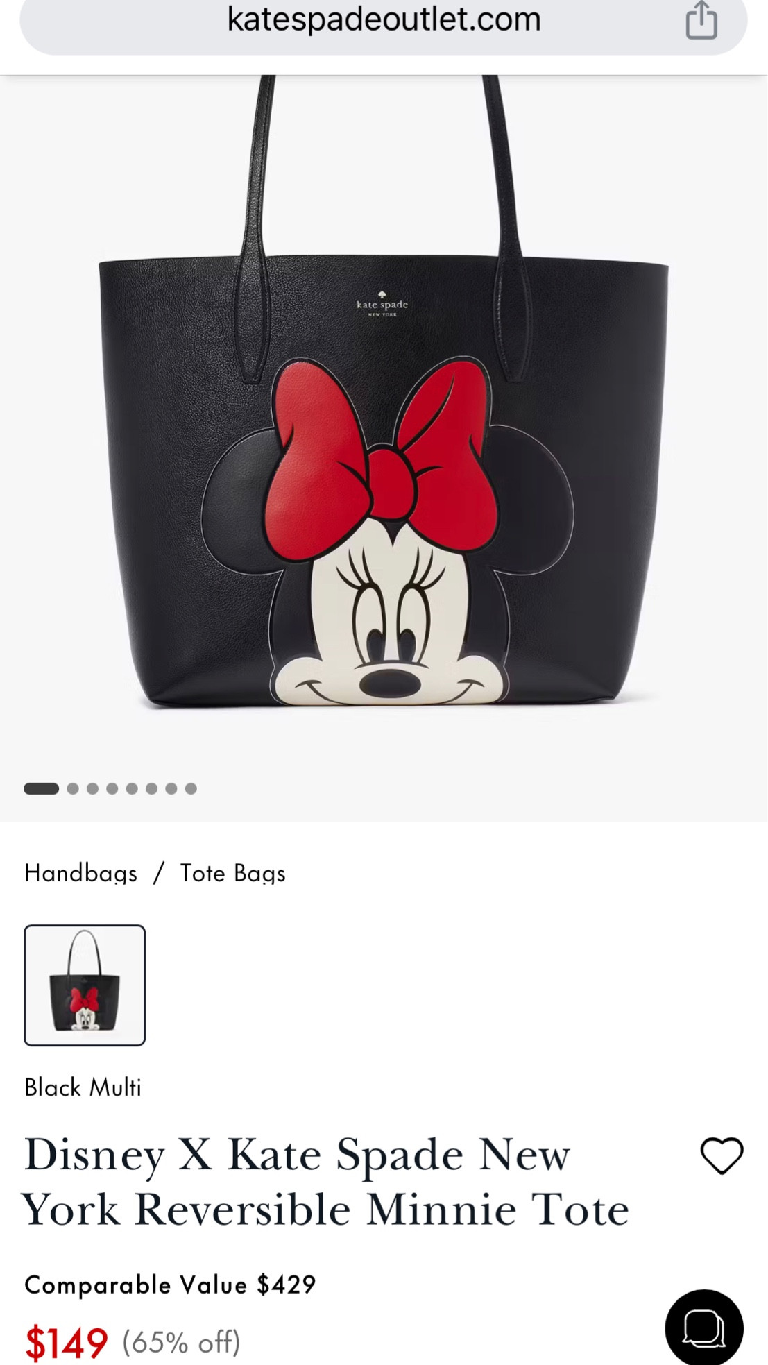 65% off Disney | Kate Spade 

#LTKtravel #LTKitbag