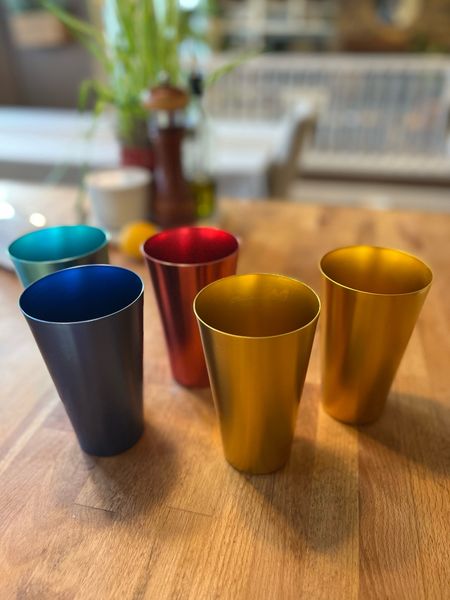 I’ve been eliminating plastic from my home. An easy swap were these retro aluminum drinking glasses. The kids love them, they’re not breakable like glass, and are dishwasher safe. $12 for a set of 4. 

#LTKkids #LTKfamily #LTKhome