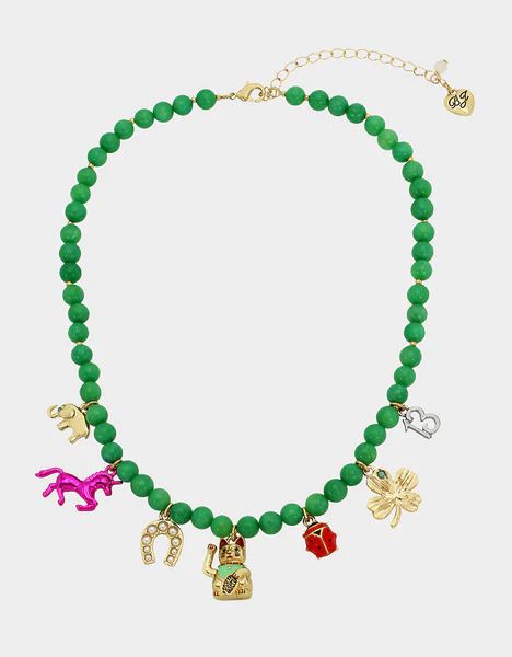 LUCKING OUT CHARM NECKLACE MULTI | Betsey Johnson
