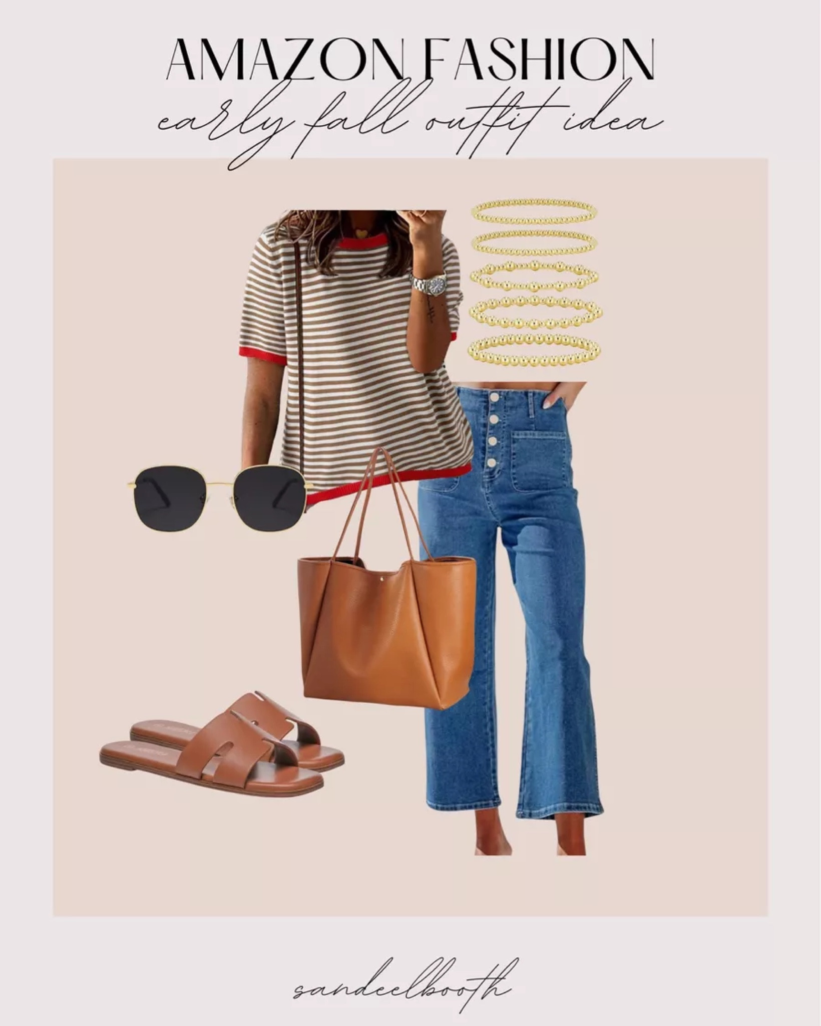 Early Fall Outfit Idea! Amazon - amazon fashion - women’s fashion - fall outfits - fall fashion - sweater - tote bag