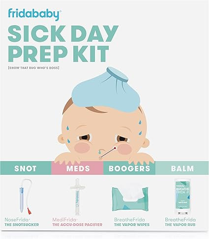 Baby Sick Day Prep Kit by FridaBaby - Includes NoseFrida Nasal Aspirator, MediFrida Pacifier Medi... | Amazon (US)