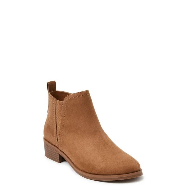 Time and Tru Women's Stretch Ankle Bootie (Wide Width Available) - Walmart.com | Walmart (US)