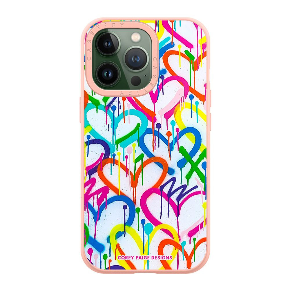 Rainbow Graffiti Hearts by Corey Paige Designs | Casetify