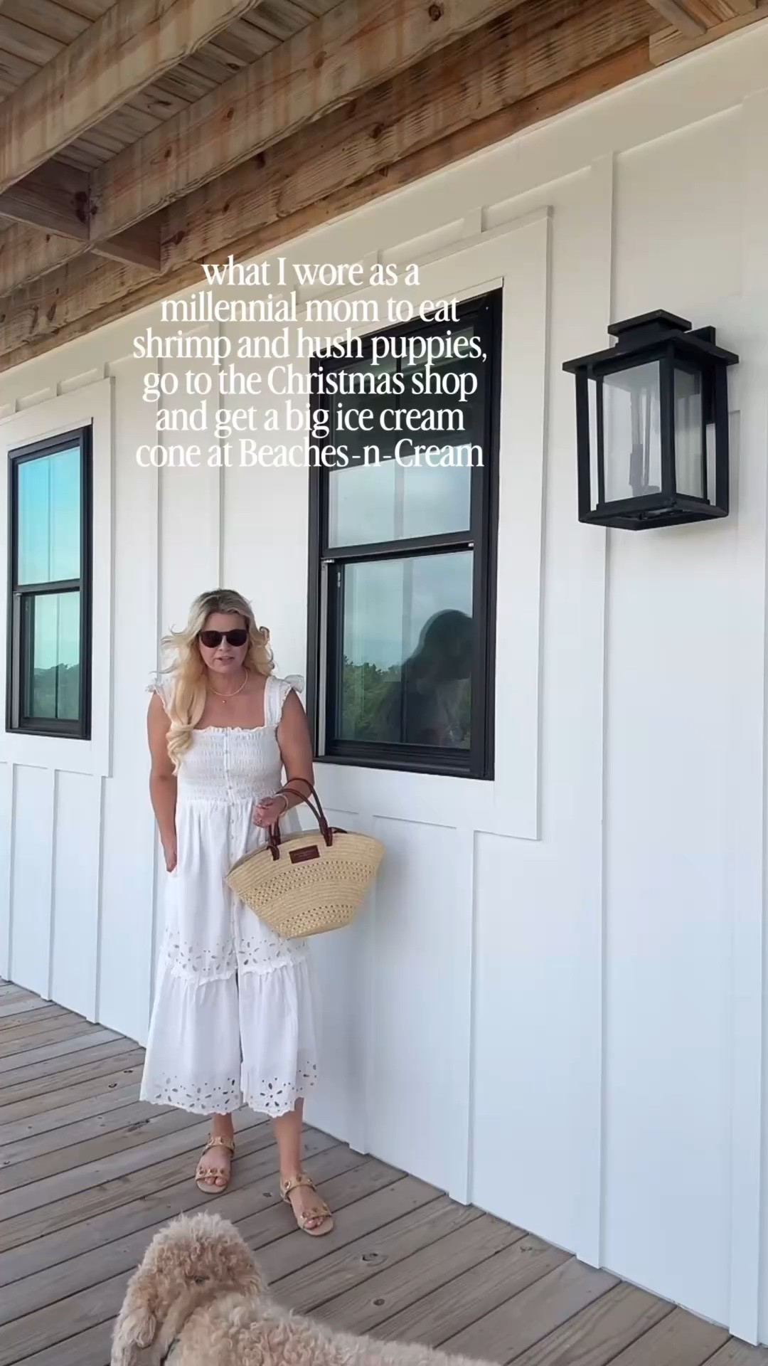 Love the details on this dress - the eyelet sleeves and skirt, the smocking, so cute and comfy 
True to size for me

#LTKootd #LTKgrwm #LTKdayinmylife