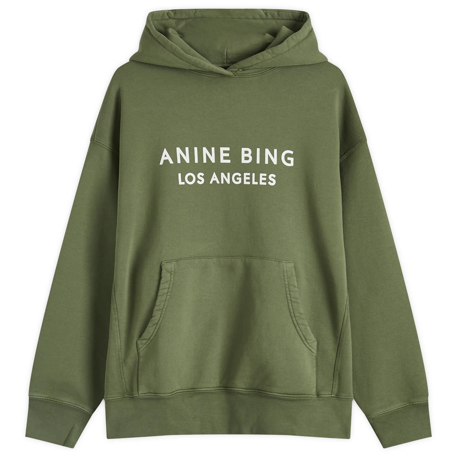 Anine Bing Women's Alto Hoodie in Green, Size Large | END. Clothing