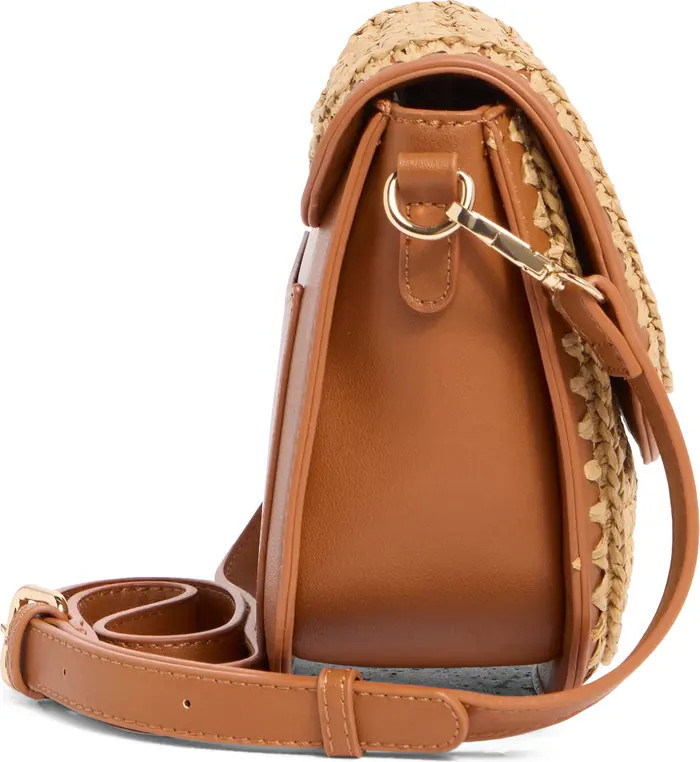 URBAN EXPRESSIONS HANDBAGS Woven Straw Flap Crossbody Bag | Nordstromrack | Nordstrom Rack