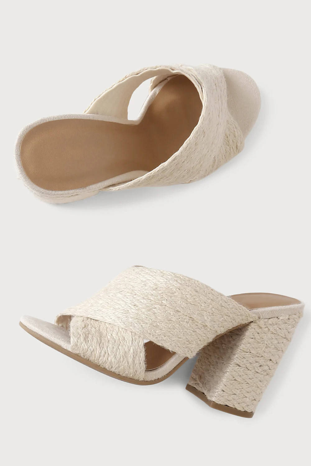 Zadie Beige Jute Espadrille High Heel Sandals | Lulus