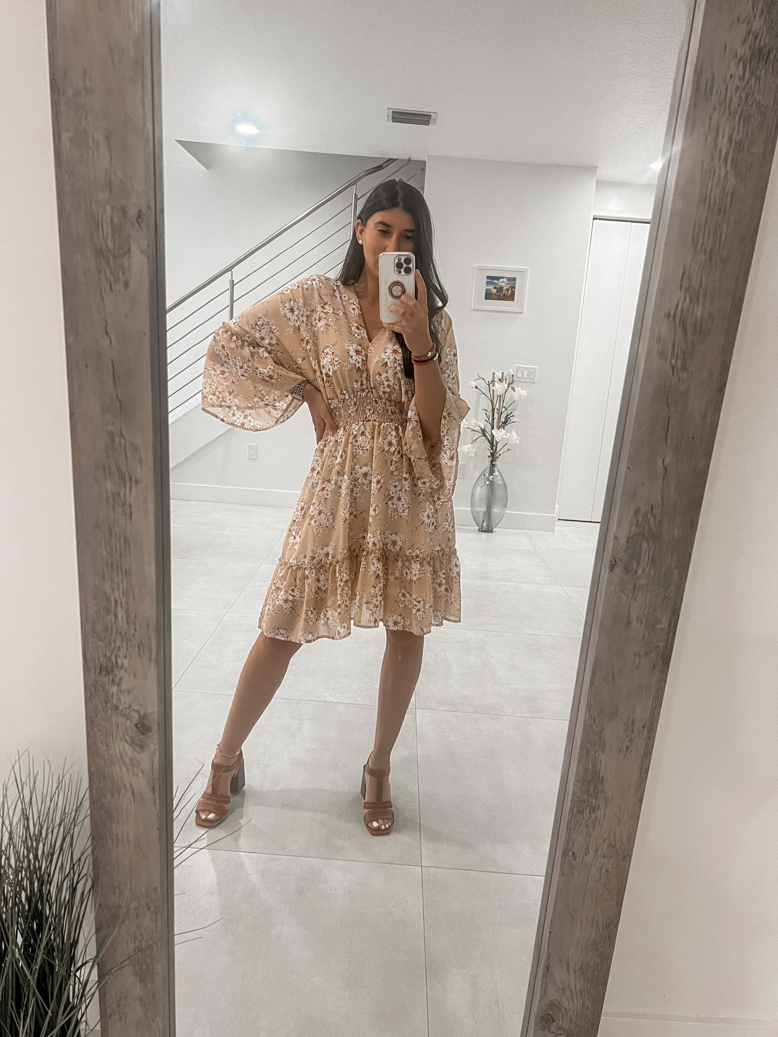 Flowy and floral perfection! 🌸 This dress is giving all the boho vibes with its gorgeous print and flared sleeves. Dress it up with heels or keep it casual with sandals! Shop this stunning look via my link. #FloralDress #BohoChic #LikeToKnowIt #FeminineStyle #EffortlessFashion #ShopTheLook

#LTKStyleTip #LTKFindsUnder100 #LTKFallSale