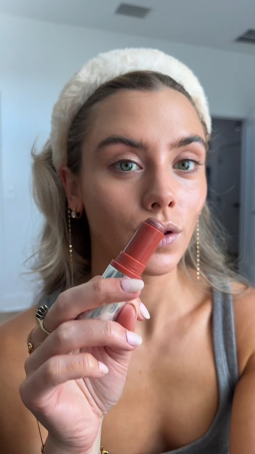 HAUS LABS BY LADY GAGA 
Color Fuse Longwear Hydrating Glassy Lip + Cheek Blush Balm Stick. What it is: A long-lasting, multi-use lip and cheek balm that glides on buildable glassy color in an easy-to-use cream stick.

#LTKselfcare #LTKgrwm #LTKBeauty