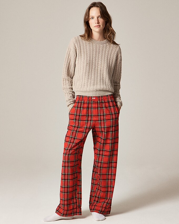 Flannel pajama pant in Good Tidings plaid | J. Crew US