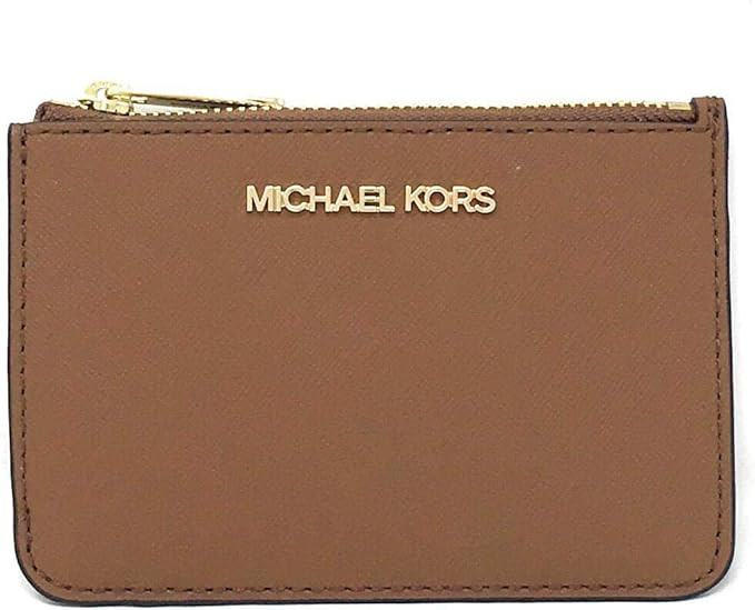 Michael Kors Jet Set Travel Small Top Zip Coin Pouch with ID Holder - PVC Coated Twill | Amazon (US)