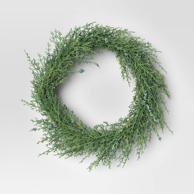 Extra Large Cypress and Juniper Wreath - Threshold&#8482; | Target