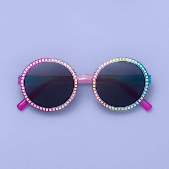 Girls' Round Rainbow with Bling Sunglasses - More Than Magic™ | Target