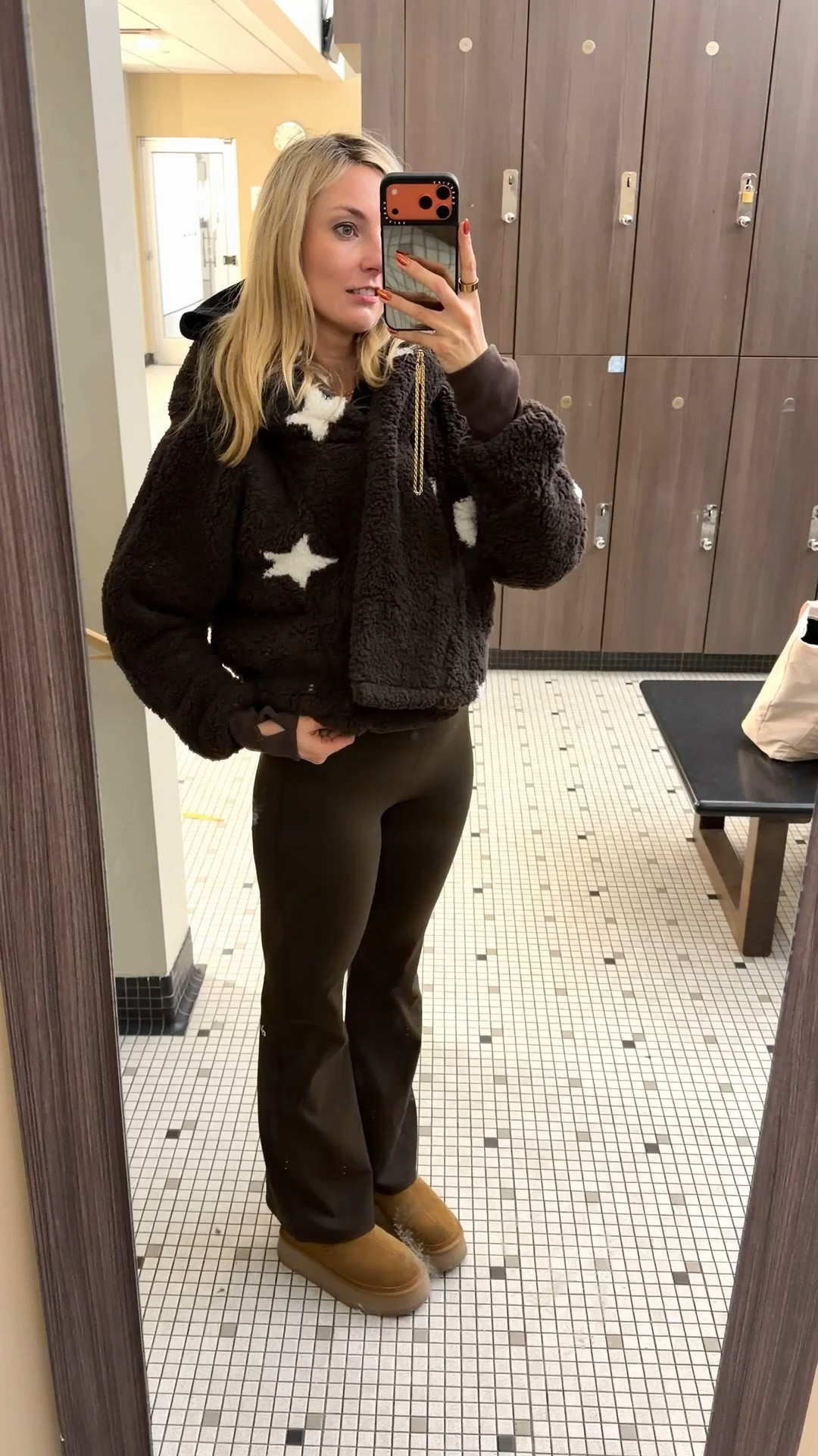 My latest Alo purchase: yoga pants - the softest pair I ever owned in a perfect brown color. 

ALO espresso • teddy jacket • brown jacket 

#LTKfitnessgoals #LTKActive #LTKGiftGuide