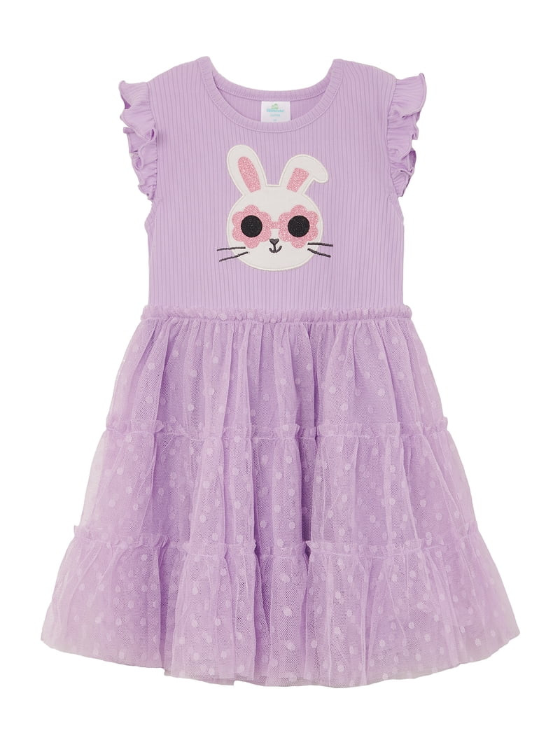 Way to Celebrate Toddler Girls Easter Tulle Tutu Dress, Sizes 12M-5T | Walmart (US)
