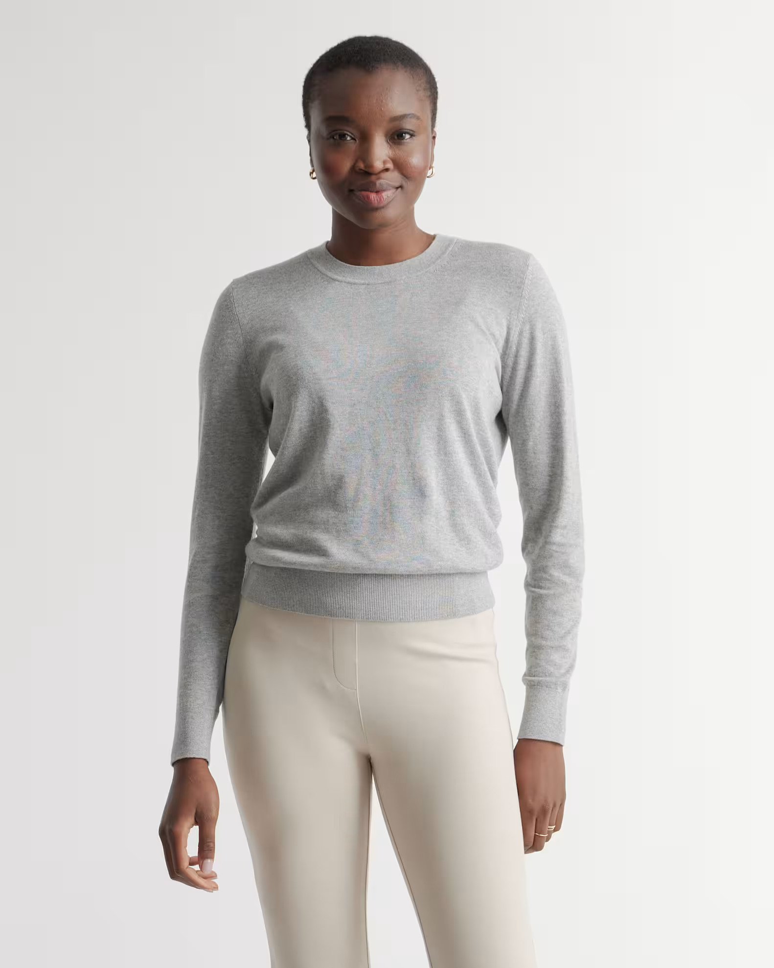 Lightweight Cotton Cashmere Crew Sweater | Quince