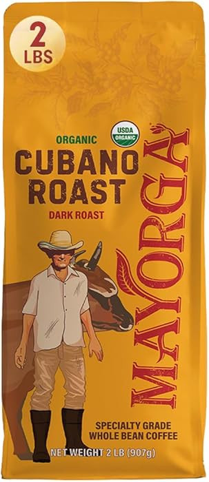 Mayorga Organic Coffee 2lb Cafe Cubano Roast - Dark Roast Whole Bean Specialty Grade Coffee, 100%... | Amazon (US)