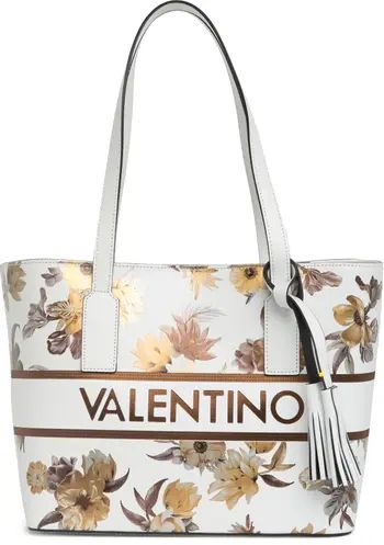 VALENTINO BY MARIO VALENTINO Prince Lavoro En Fleur Leather Tote Bag | Nordstromrack | Nordstrom Rack