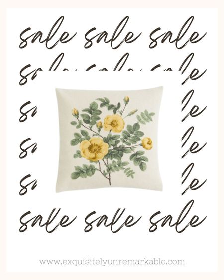 Beautiful cottage style pillow cover from H&MHome. So pretty I bought five…some for the patio some for the living room! 

#LTKhome #LTKsalealert #LTKSeasonal