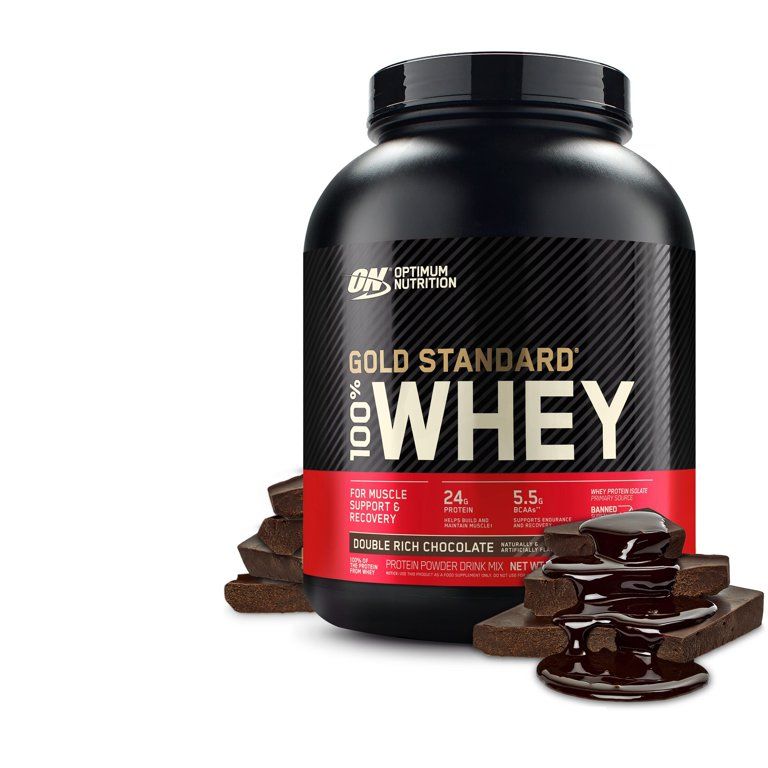 Optimum Nutrition Gold Standard 100% Whey Protein Powder, Double Rich Chocolate, 24g Protein, 5 L... | Walmart (US)