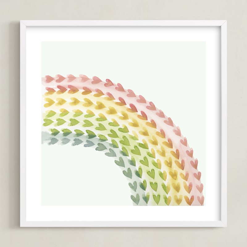 "Somewhere in the Rainbow" - Open Edition Children's Art Print by Tina Faselli. | Minted