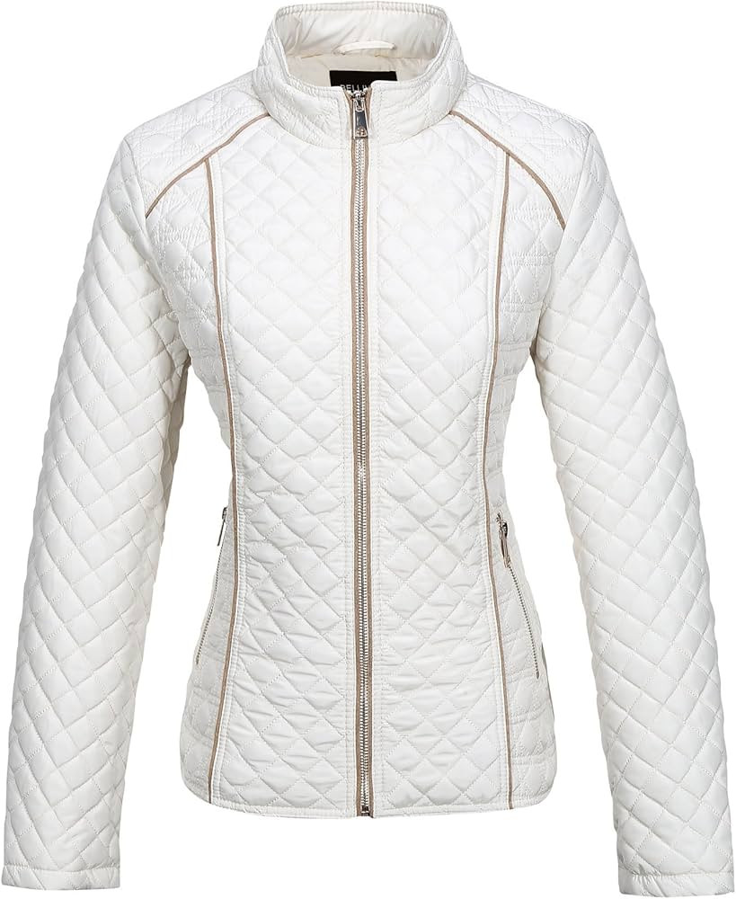 Bellivera Womens Diamond Quilted Lightweight Puffer Jacket Spring and Winter Padded Coat | Amazon (US)