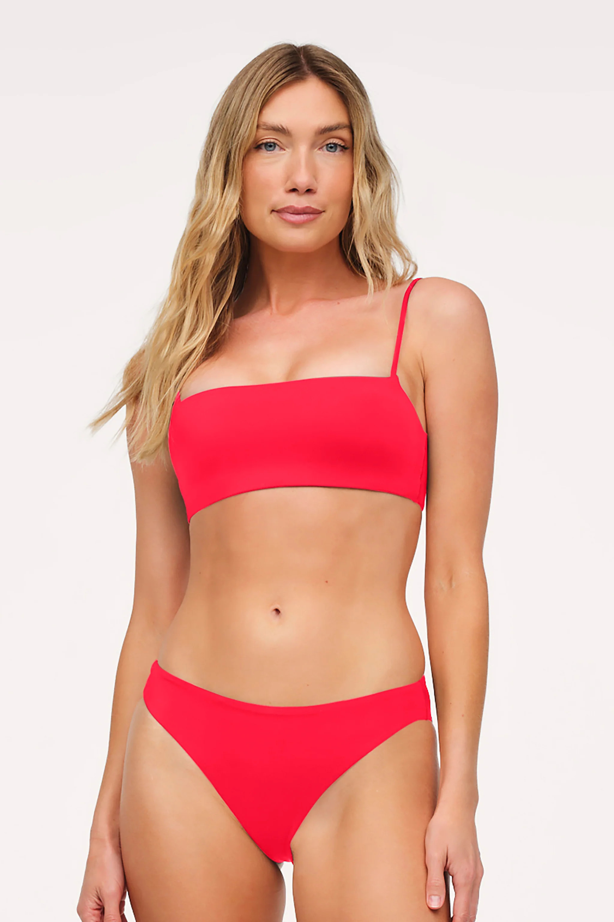 Bandeau Bikini Top | Smooth Cayenne | nuuds