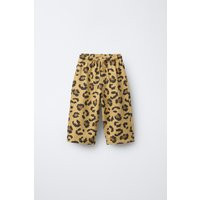 Zara - Gerade Jerseyhose Mit Animalprint - Ocker - 1½ Jahre (86 Cm) - Unisex | Zara DE