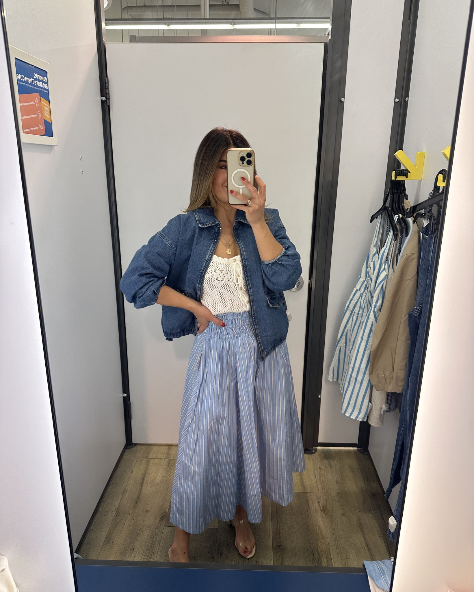 I can’t get over this jacket n it’s such a fun piece to wear. Love how it’s this adjustable strings on the sides so you can cinche it! 
Jacket size small
Top size xs. Take 30% off right now
Skirt size xs. Take 40% off right now! 

#LTKSeasonal #LTKPetite #LTKSaleAlert