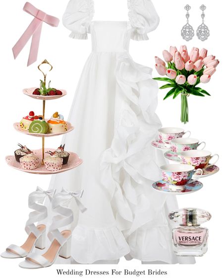 Romantic and feminine bridal outfit in white and pink.

#springwedding #weddinggown #springoutfit #whiteprincesscoreoutfit #prettypreppyoutfit

#LTKSeasonal #LTKwedding #LTKstyletip