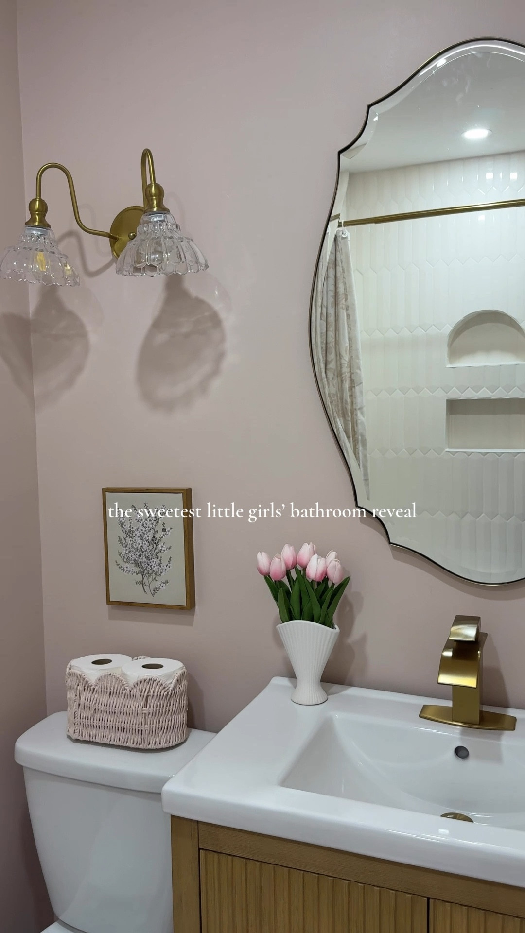Girls bathroom reveal 🌸✨💓

#LTKhome #LTKkids #LTKcanada