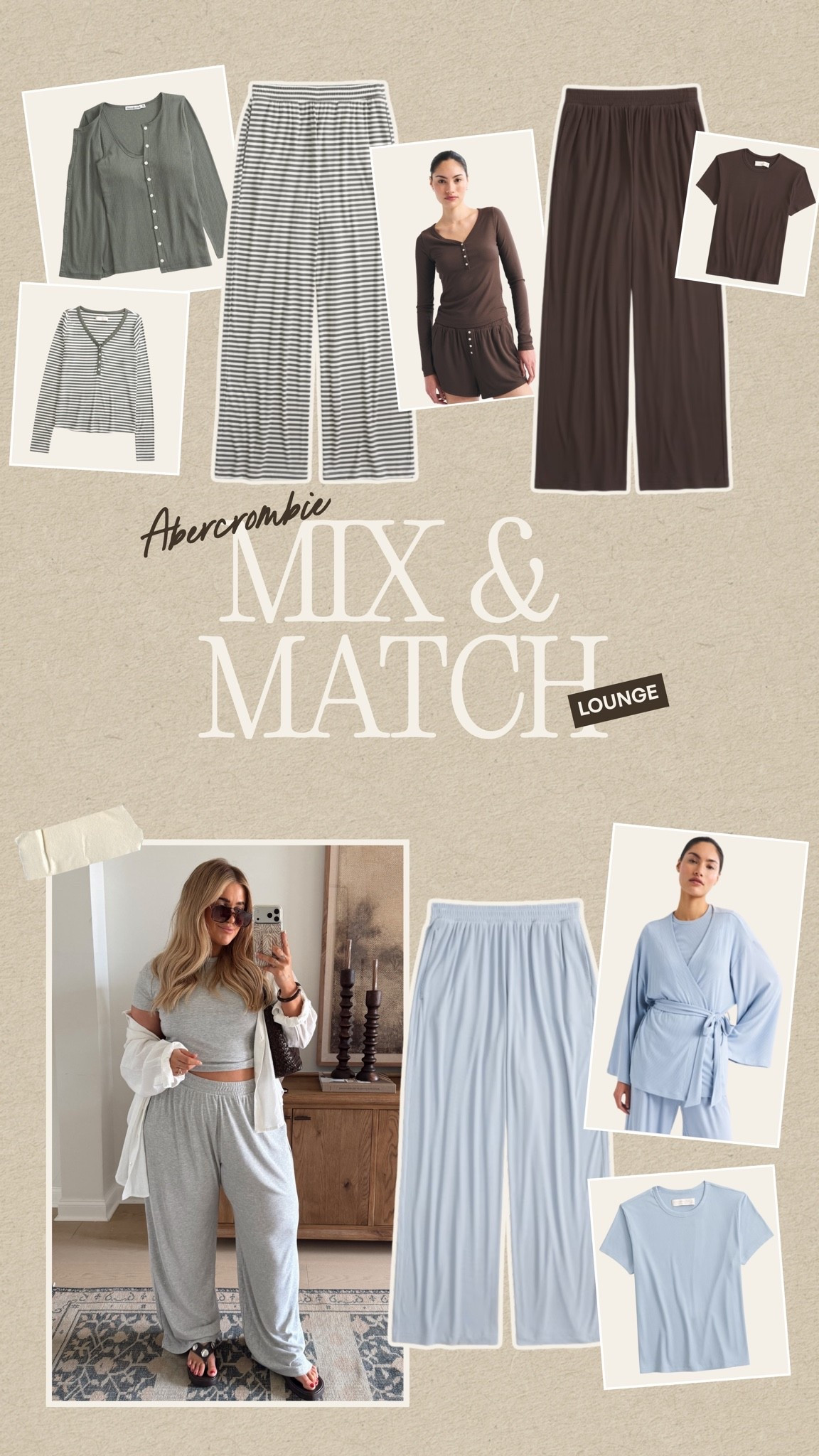 My favorite lounge sets from @abercrombie ☁️🤎 So many cute ways to mix and match

#LTKootd #LTKmomlife #LTKMidsize